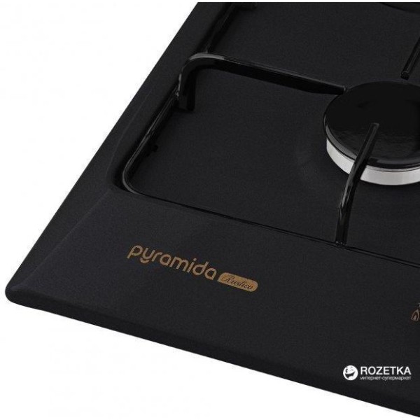 Газова варильна поверхня Pyramida PFE 644 Black RUSTICO