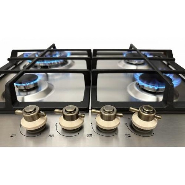 Газова варильна поверхня LUXOR Hausgerate PGE 640 SSD Gold Italy Subuf Turbo