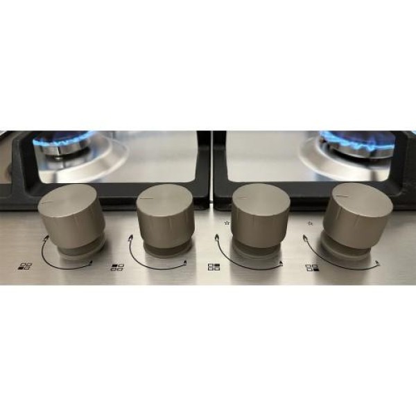 Варильна поверхня газова LUXOR Hausgerate PGE 640 SSD IX Italy Subuf Turbo