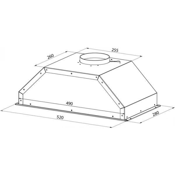 Витяжка вбудована Pyramida AGB 52 PB IX