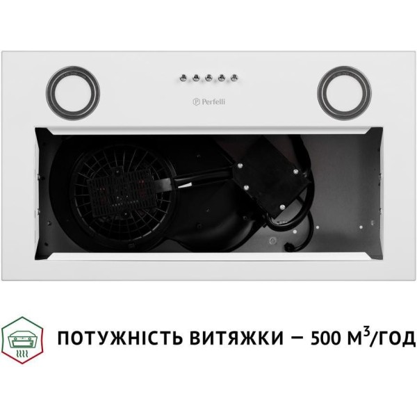 Витяжка вбудована Perfelli BI 5022 WH LED