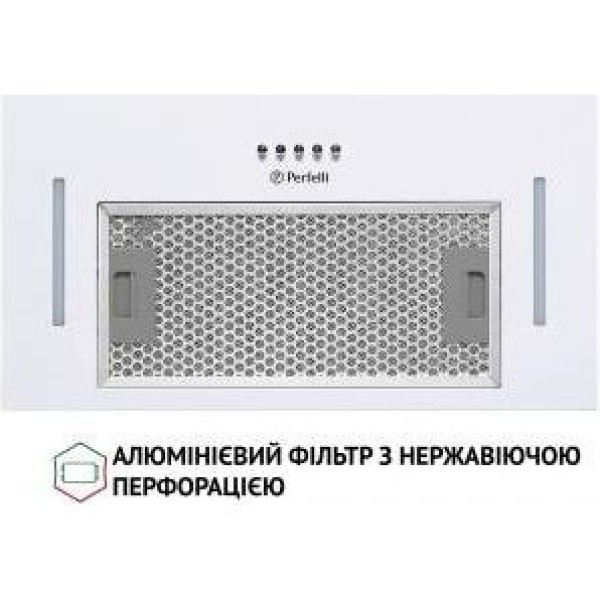 Витяжка вбудована Perfelli BI 5453 WH 850 LED Strip