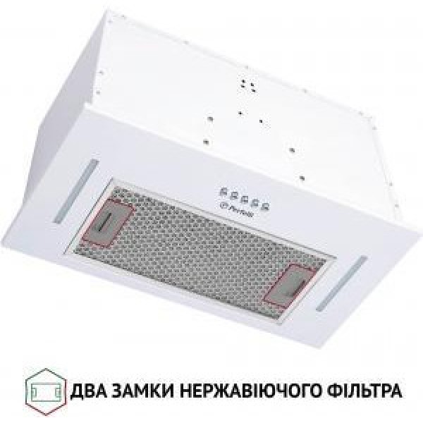 Витяжка вбудована Perfelli BI 5453 WH 850 LED Strip