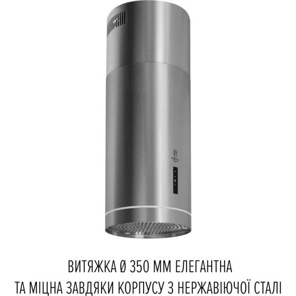 Витяжка декоративна Perfelli DESIGN ISOLA 35 INOX SILENZIO