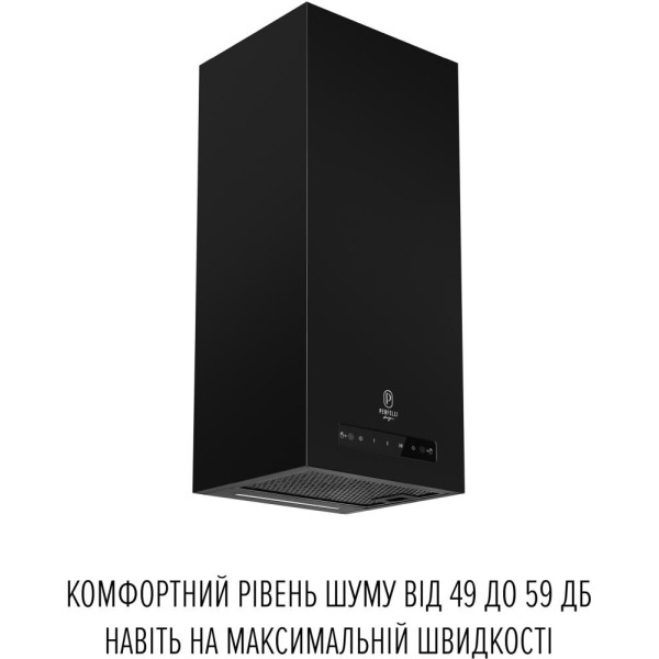 Витяжка декоративна Perfelli DESIGN QUADRO 36 NERO SILENZIO