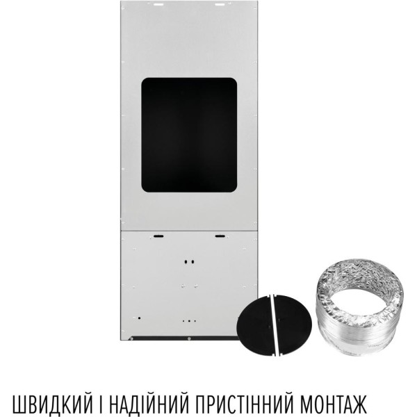 Витяжка декоративна Perfelli DESIGN QUADRO 36 NERO SILENZIO