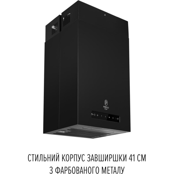 Витяжка декоративна Perfelli DESIGN QUATTRO 41 NERO SILENZIO