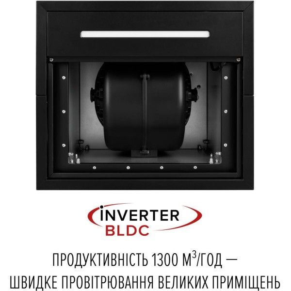 Витяжка декоративна Perfelli DESIGN QUATTRO 41 NERO SILENZIO