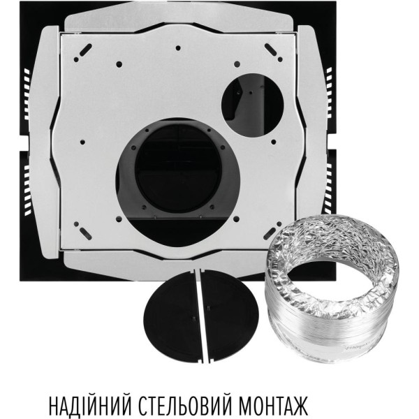 Витяжка декоративна Perfelli DESIGN QUATTRO 41 NERO SILENZIO
