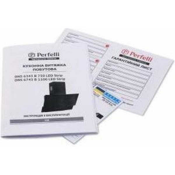 Витяжка похила Perfelli DNS 6743 B 1100 GR LED