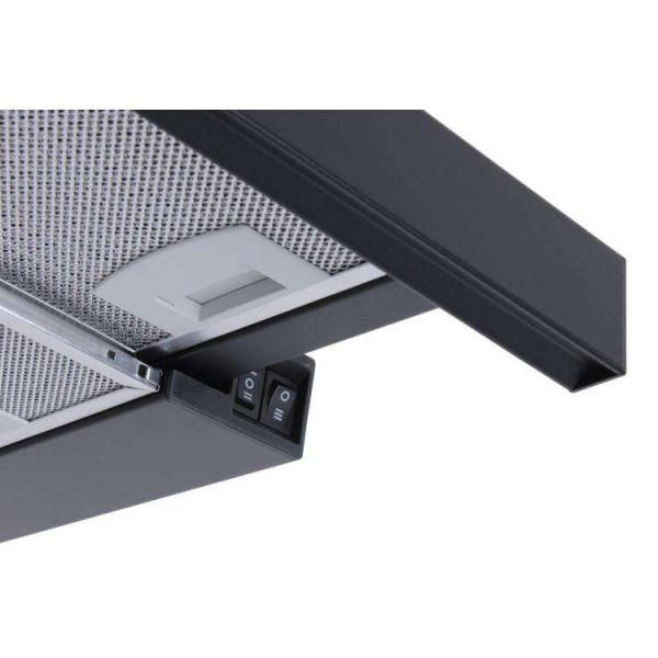 Витяжка телескопічна Ventolux GARDA 60 BK (500) LED