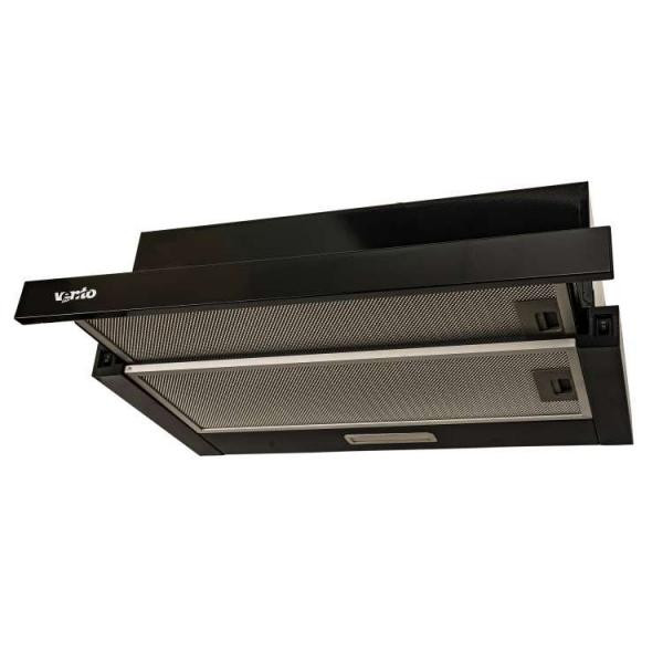 Витяжка телескопічна Ventolux GARDA 60 BK (700) LED 2S