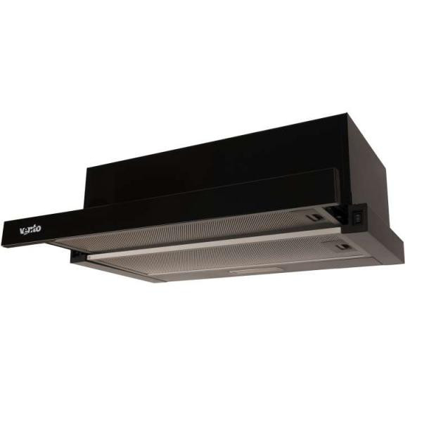 Витяжка телескопічна Ventolux GARDA 60 BK (700) LED 2S