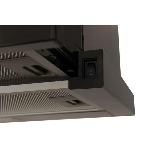 Витяжка телескопічна Ventolux GARDA 60 BK (700) LED 2S