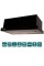 Витяжка телескопічна Ventolux GARDA 60 BK (700) LED 2S