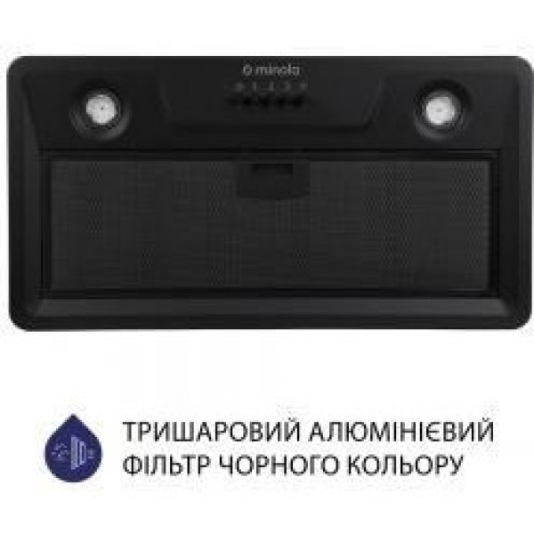 Витяжка вбудована Minola HBI 52022 BL 700 LED