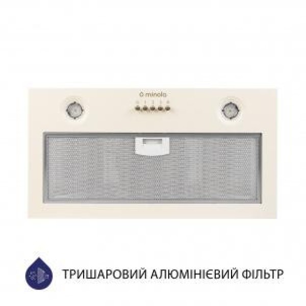 Витяжка вбудована Minola HBI 5204 IV 700 LED