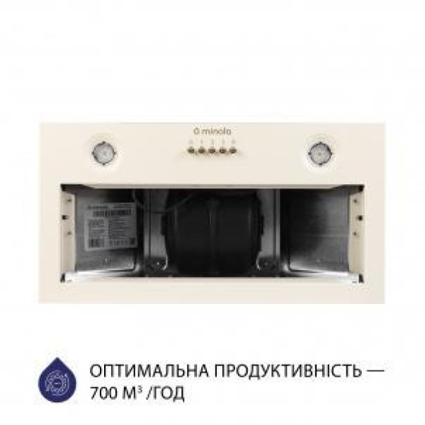 Витяжка вбудована Minola HBI 5204 IV 700 LED