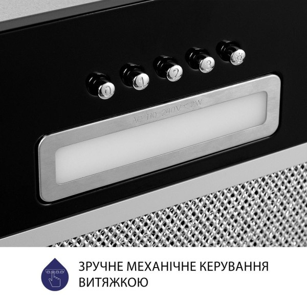Витяжка вбудована Minola HBI 5214 BL 700 LED