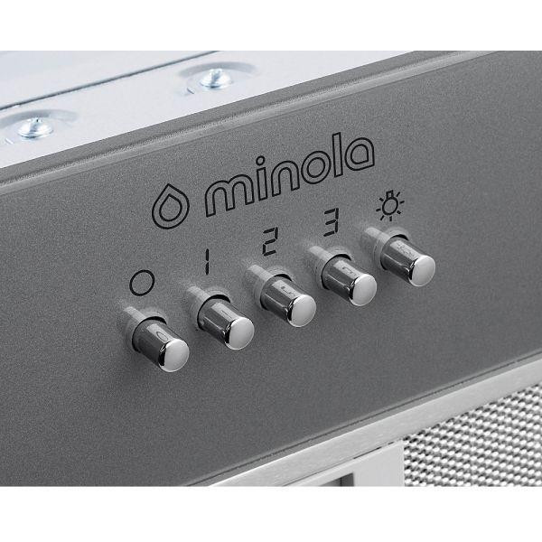 Витяжка вбудована Minola HBI 5262 GR GLASS 700 LED