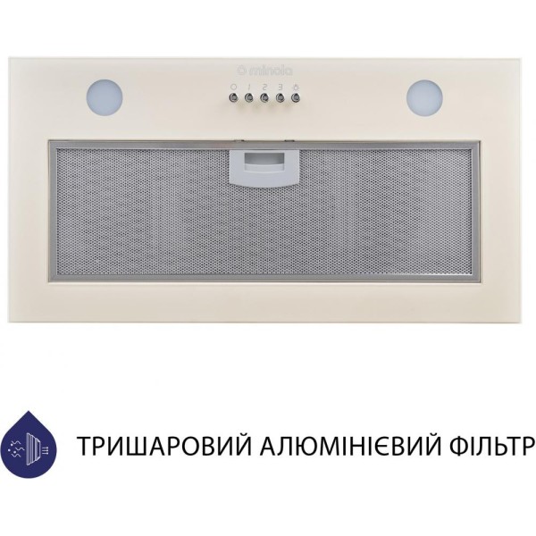 Витяжка вбудована Minola HBI 5262 IV GLASS 700 LED