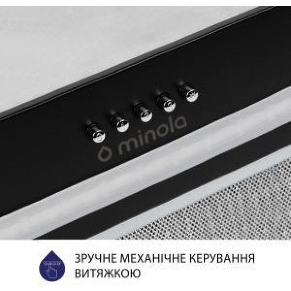 Витяжка вбудована Minola HBI 5323 BL 800 LED