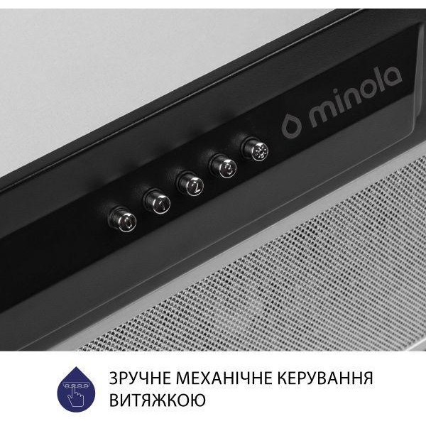 Витяжка вбудована Minola HBI 5324 BL 800 LED