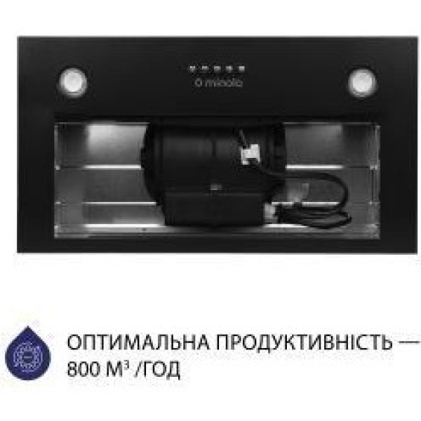 Витяжка вбудована Minola HBI 53270 BL 800 LED