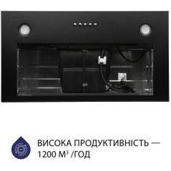 Витяжка вбудована Minola HBI 58270 BL 1200 LED