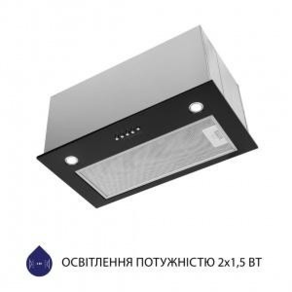 Витяжка вбудована Minola HBI 5827 BL 1200 LED