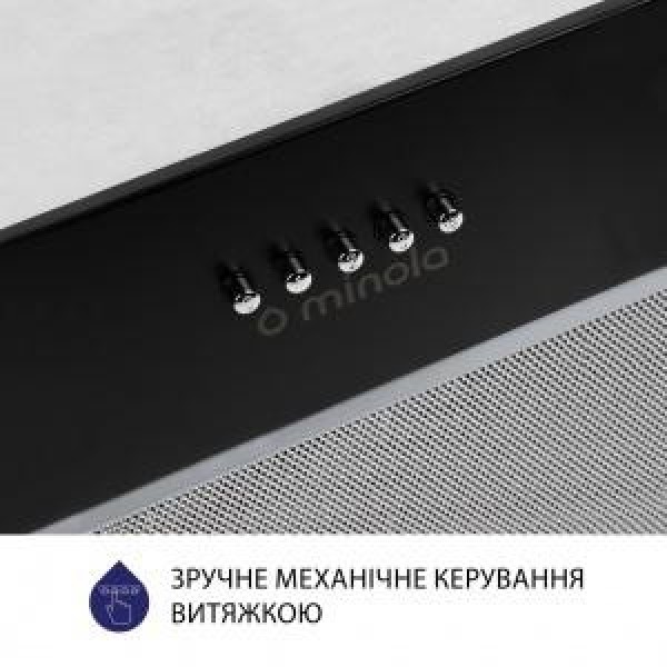 Витяжка вбудована Minola HBI 5827 BL 1200 LED