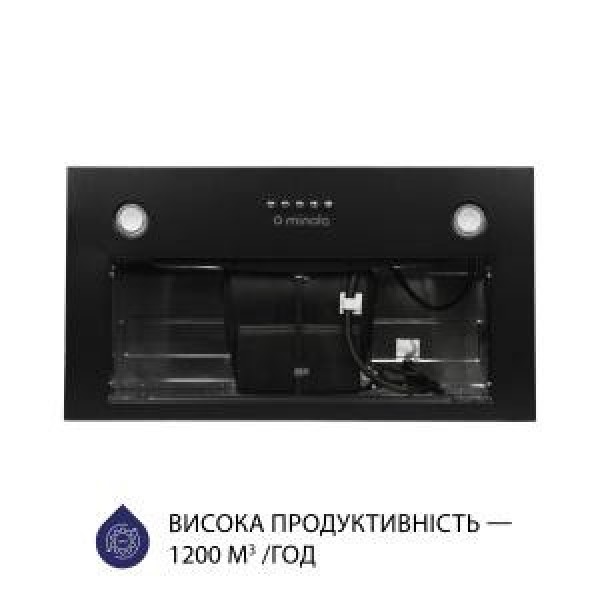 Витяжка вбудована Minola HBI 5827 BL 1200 LED