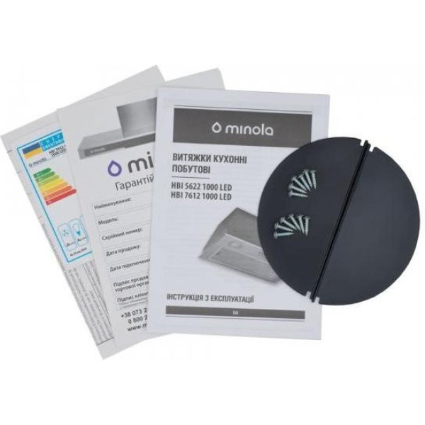 Витяжка вбудована Minola HBI 7612 I 1000 LED