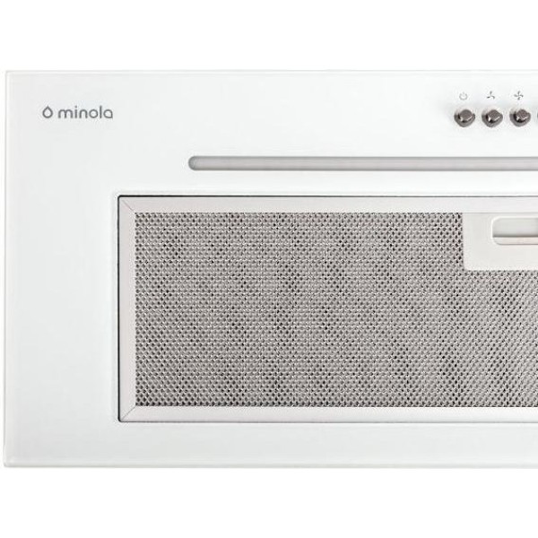 Витяжка вбудована Minola HBI 7664 WH GLASS 1000 LED Line