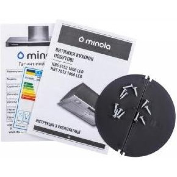 Витяжка вбудована Minola HBS 5652 BL 1000 LED