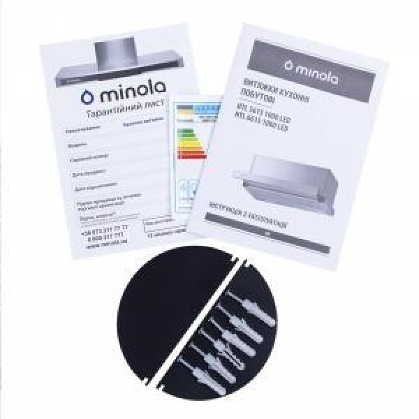 Витяжка телескопічна Minola HTL 6615 WH 1000 LED