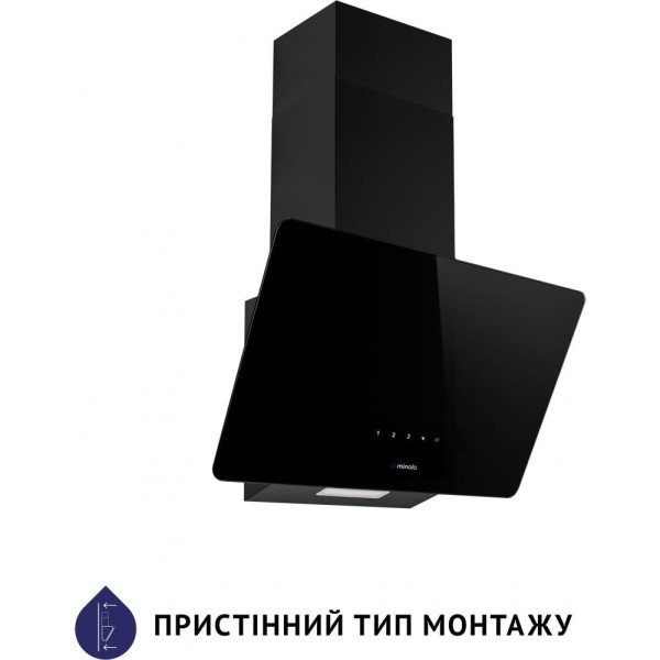 Витяжка похила Minola HVS 5224 BL 700 LED