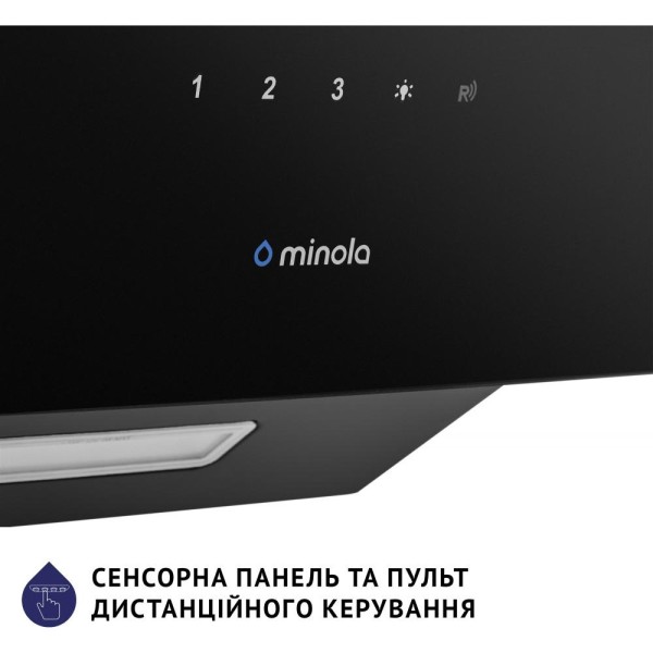 Витяжка похила Minola HVS 5224 BL 700 LED