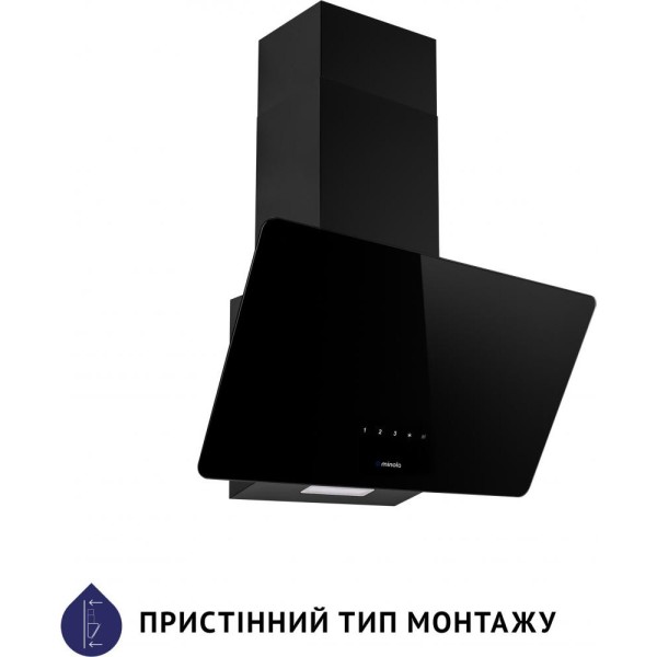 Витяжка похила Minola HVS 6224 BL 700 LED