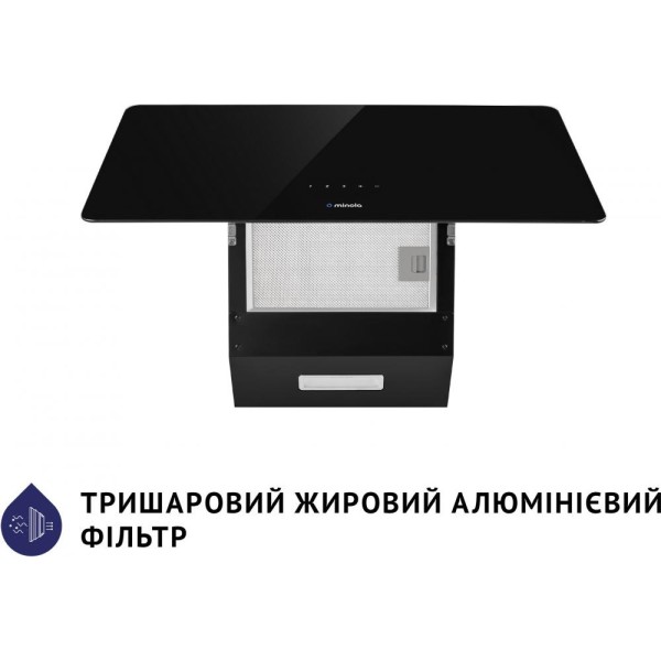 Витяжка похила Minola HVS 6224 BL 700 LED