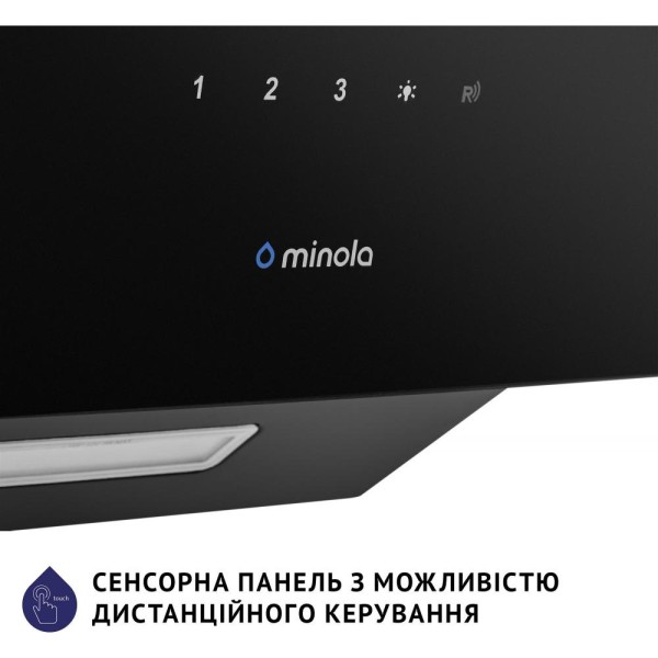 Витяжка похила Minola HVS 6224 BL 700 LED