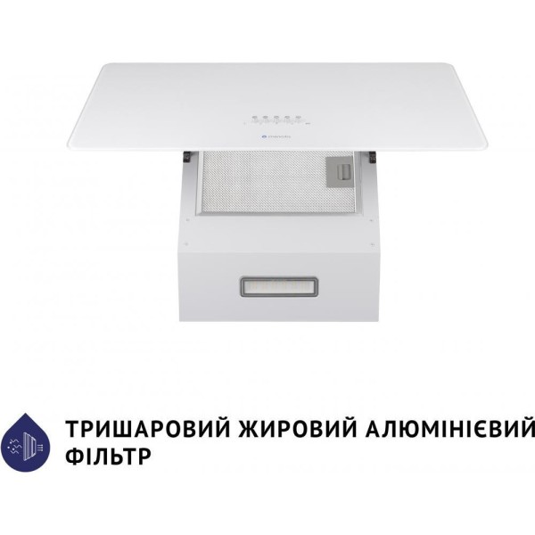 Витяжка похила Minola HVS 6224 WH 700 LED
