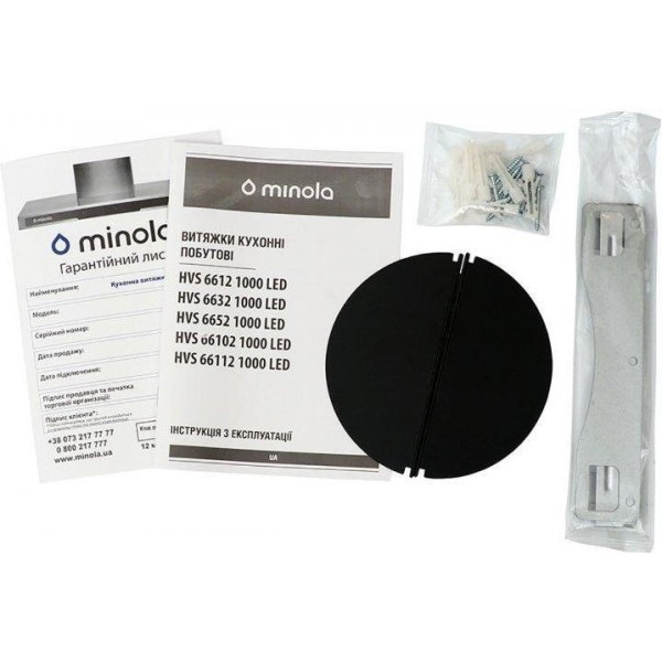 Витяжка похила Minola HVS 66102 BL 1000 LED