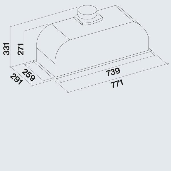 Витяжка вбудована Falmec INCASSO GREEN TECH PLUS 70 (CGRW70.E3P2#EUI490F)