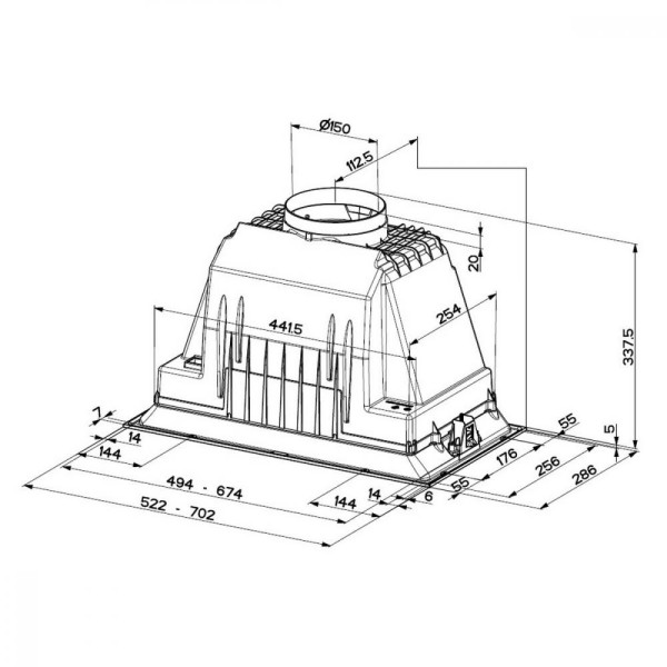 Витяжка вбудована Faber INKA PLUS HCS X 52 (305.0602.049)