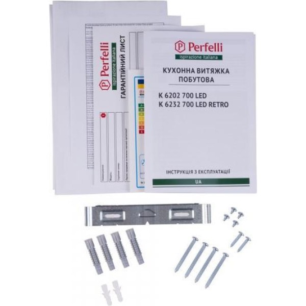 Витяжка купольна Perfelli K 6202 WH 700 LED