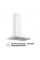 Витяжка купольна Perfelli K 6610 WH 1000 LED