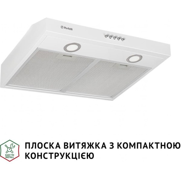 Витяжка пласка Perfelli PL 5002 W LED