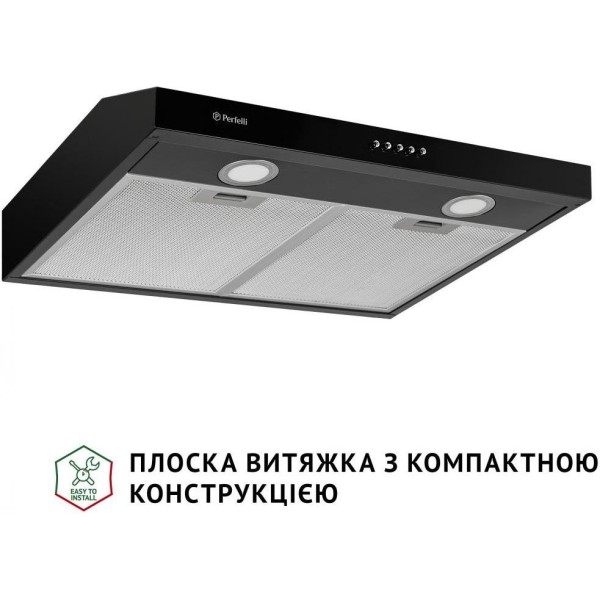 Витяжка пласка Perfelli PL 6002 BL LED
