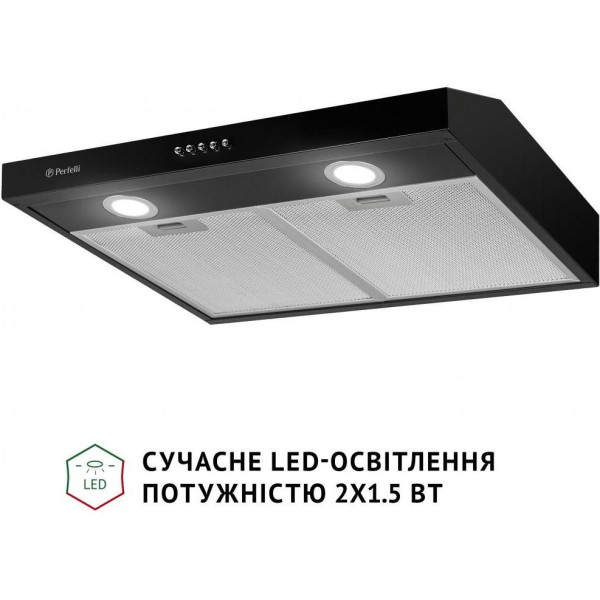 Витяжка пласка Perfelli PL 6002 BL LED